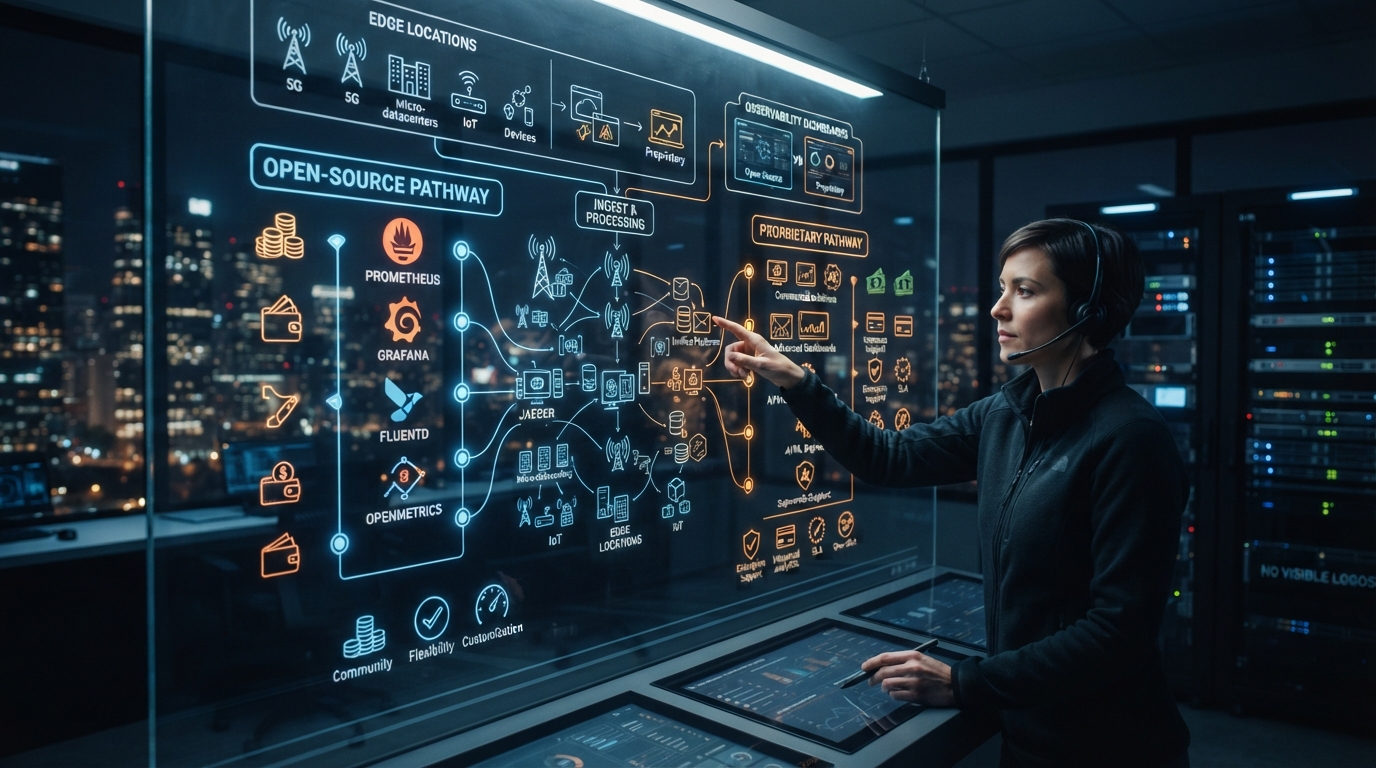 Pros and cons of open-source versus proprietary network observability
